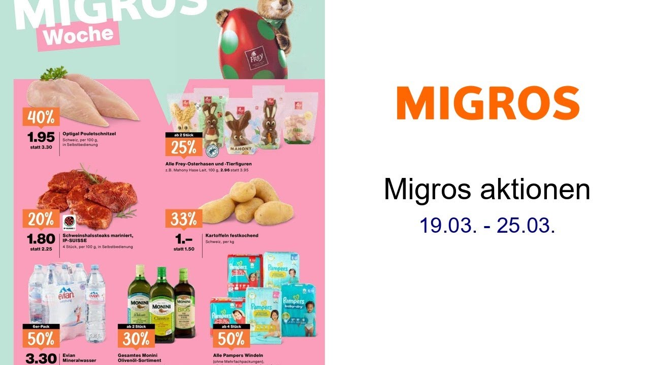 Migros aktionen 19.03. - 25.03.