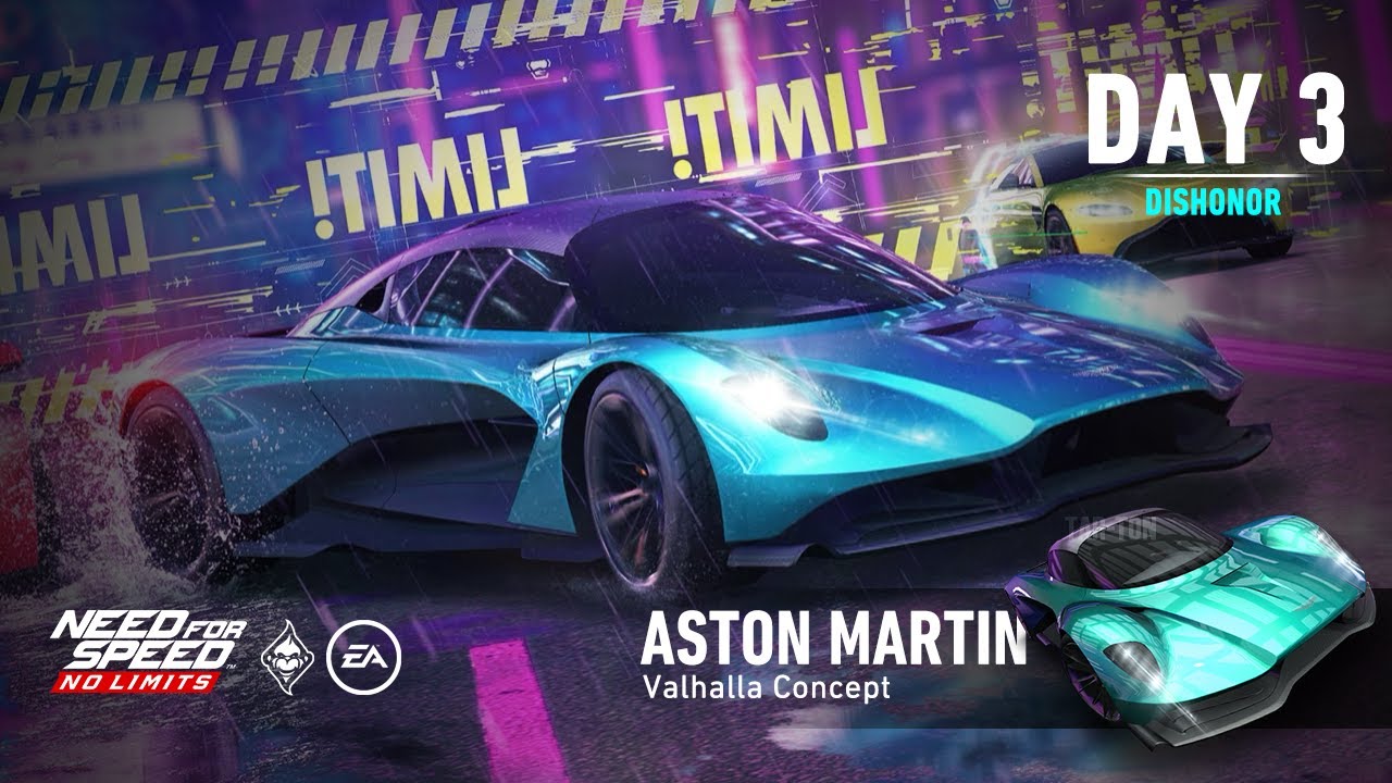 Need For Speed: No Limits | 2019 Aston Martin Valhalla Concept (Kingslayer - Day 3 | Dishonor)
