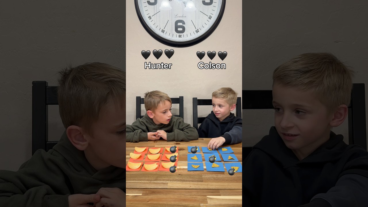 BOOM BOOM BOOM Food Game Challenge! Brother Edition! #brothers #siblings #familygames #familyfun