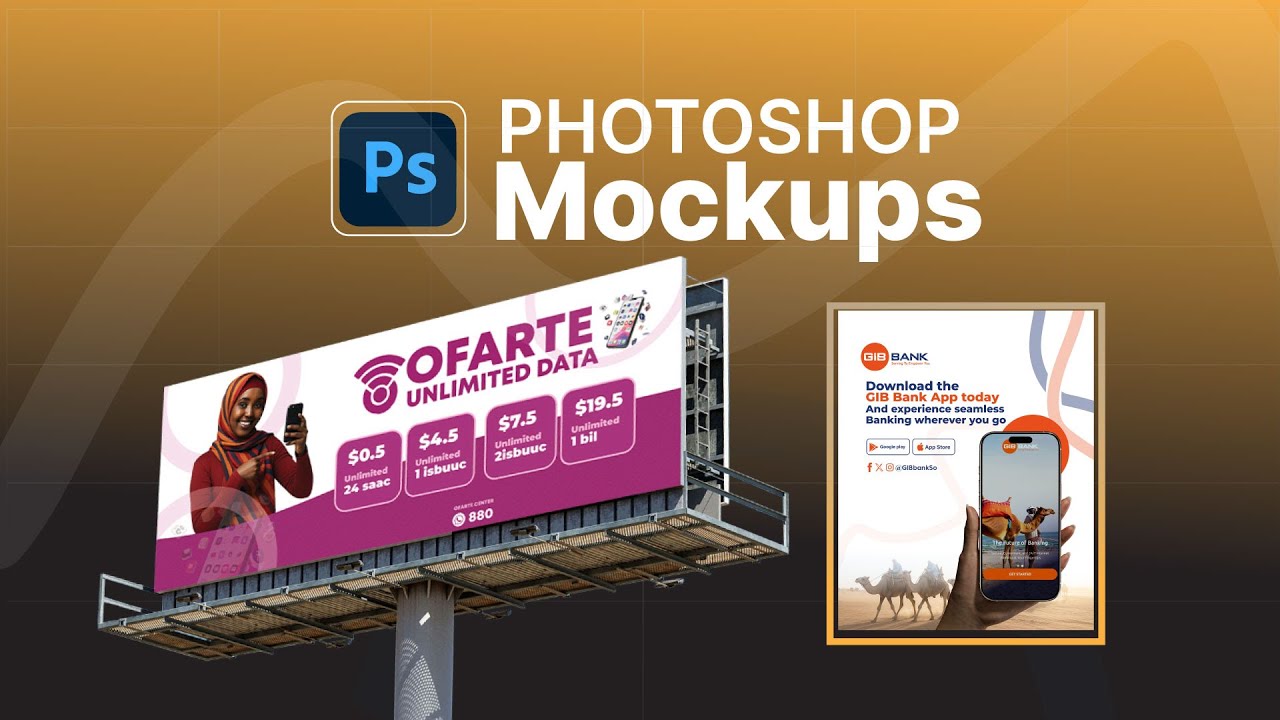 Sida loo sameeyo photoshop mockups