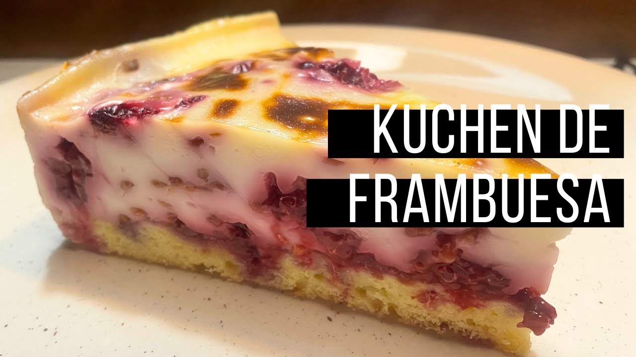 NO LO DEJES PASAR! Receta KUCHEN DE FRAMBUESA 🍰 paso a paso súper fácil