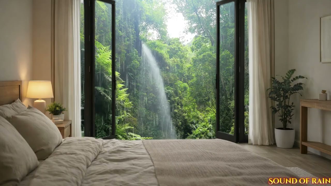 Perfect Rain Sounds For Sleeping - Sleep FAST to HEAVY RAIN, Night Rain on Roof for Insomnia