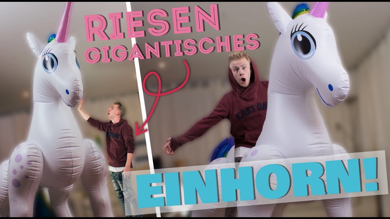 aufblasbares RIESEN EINHORN ! 😍 II RayFox