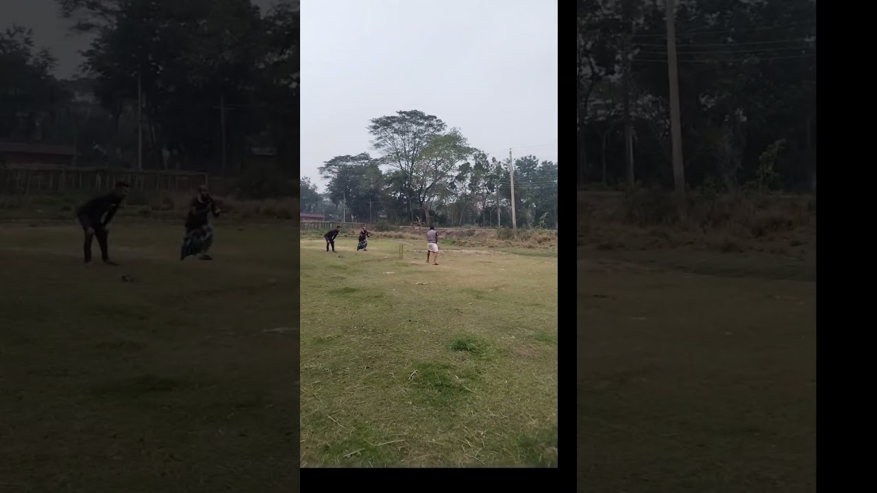 cricket in village 🏏 #foryou #funny #shots #cricket #viral #bangladesh #love #viralvideo