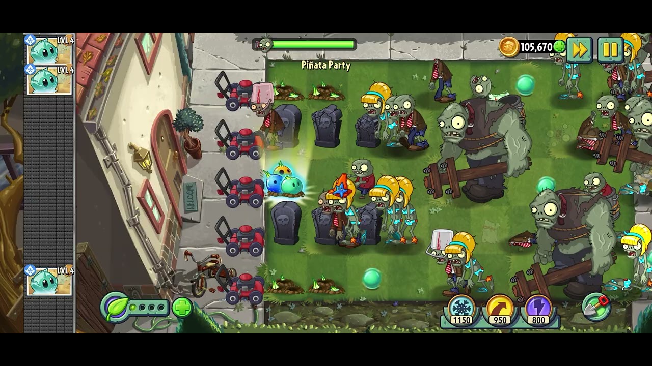 Plant vs zombies challenge 
