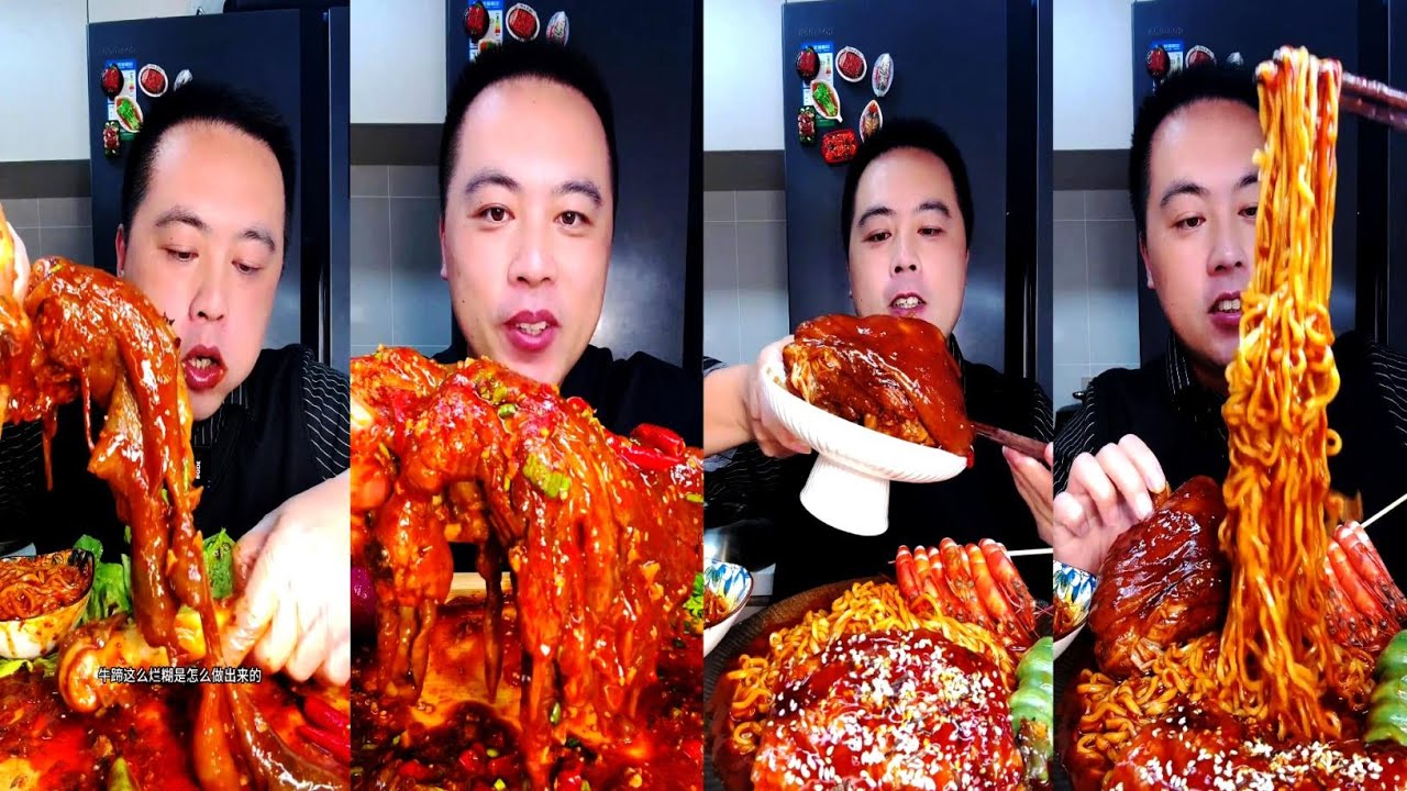 ASMR mukbang: Delicious and juicy meat, rich broth, melts in your mouth