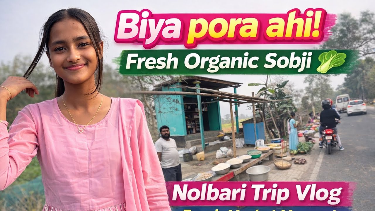 Biyar Pora Ahi Thakute Fresh Sobji Pai Golu 🥬 | Nolbari Vlog