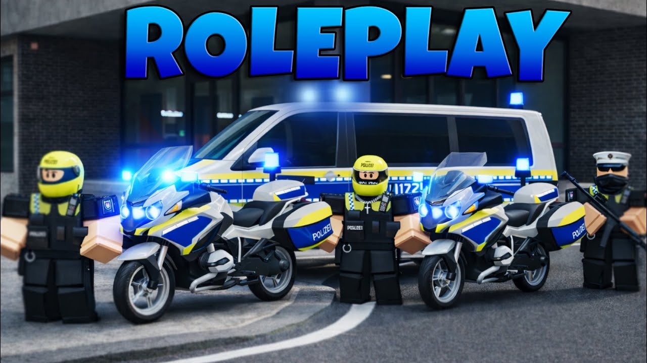 MOTORRAD POLIZEI im ROLEPLAY von NOTRUF HAMBURG| NOTRUF HAMBURG ROBLOX Deutsch