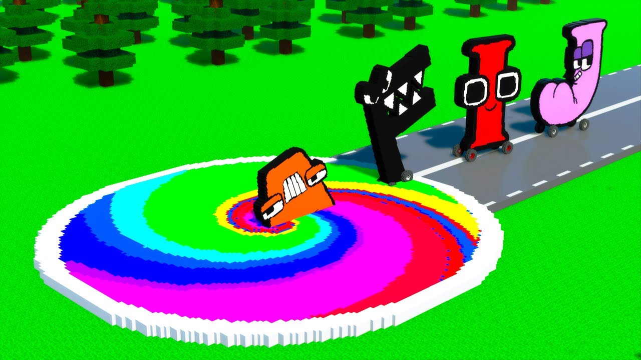 What Happened to ALPHABET LORE A-J Cars after RAINBOW PORTAL?