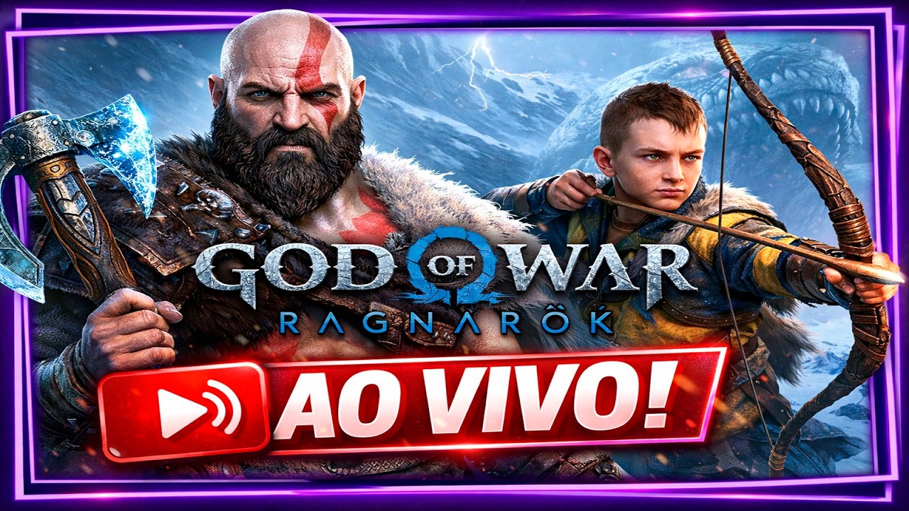 🔴 LIVE AGORA | God of War Ragnarök – O RECOMEÇO #001