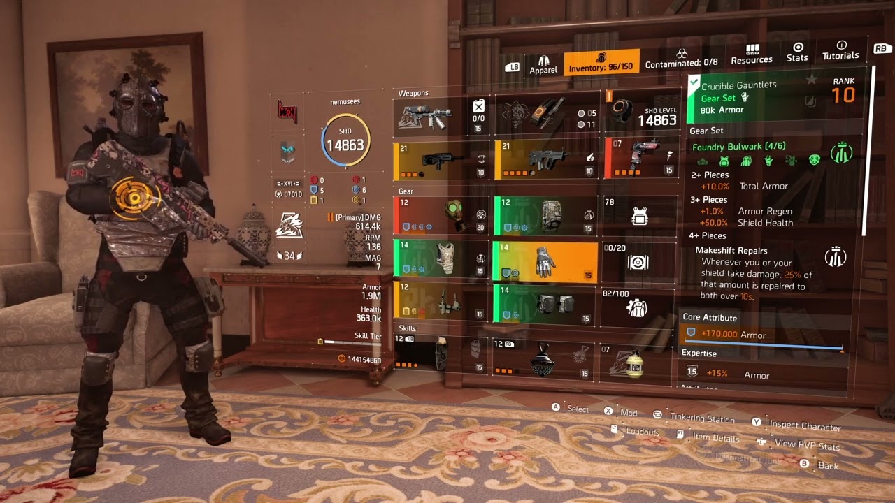 Tom Clancy's The Division 2 - Tank Build - Foundry Bulwark