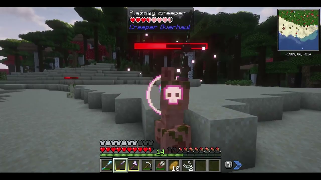 Odkrywam pobliską kopalnię w minecraft na modach