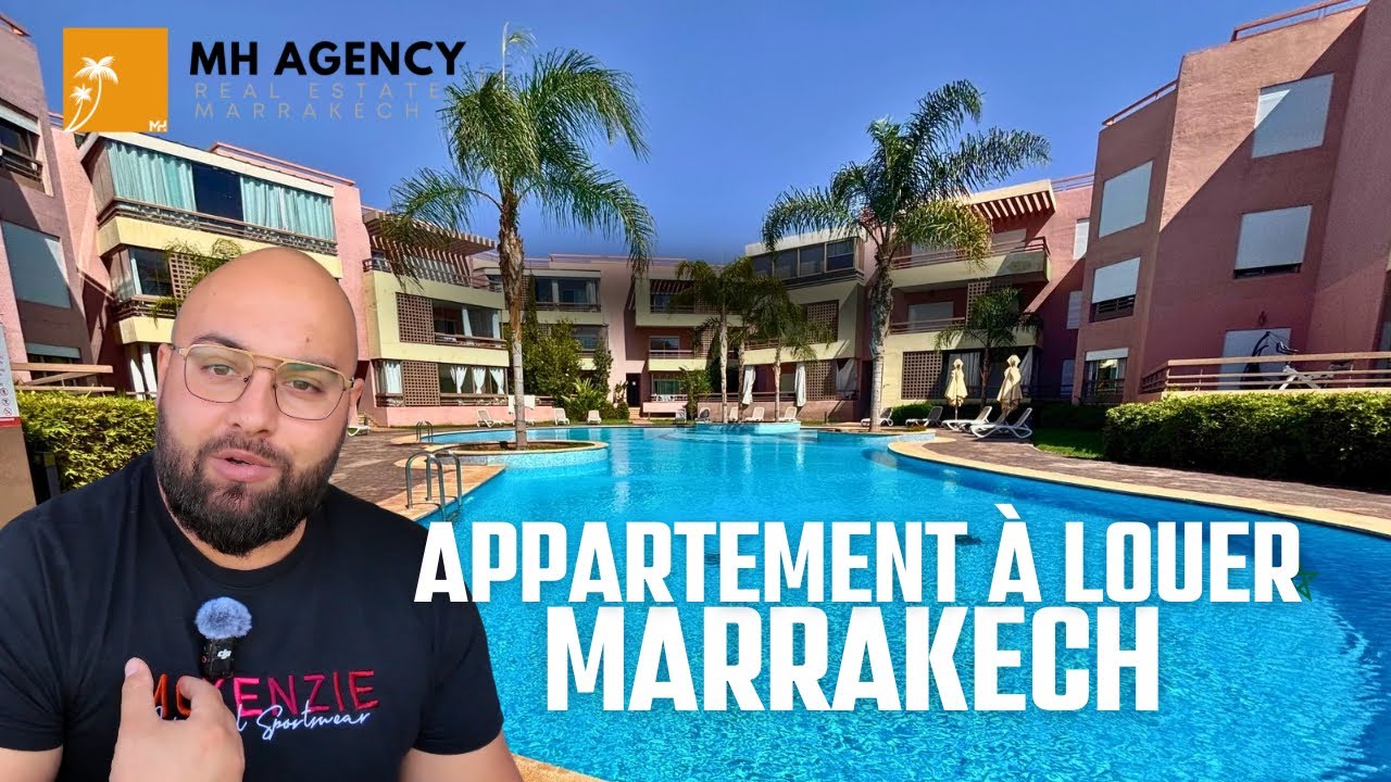 LOUER UN APPARTEMENT AVEC PISCINE À MARRAKECH | MAROC | MH AGENCY MARRAKECH |