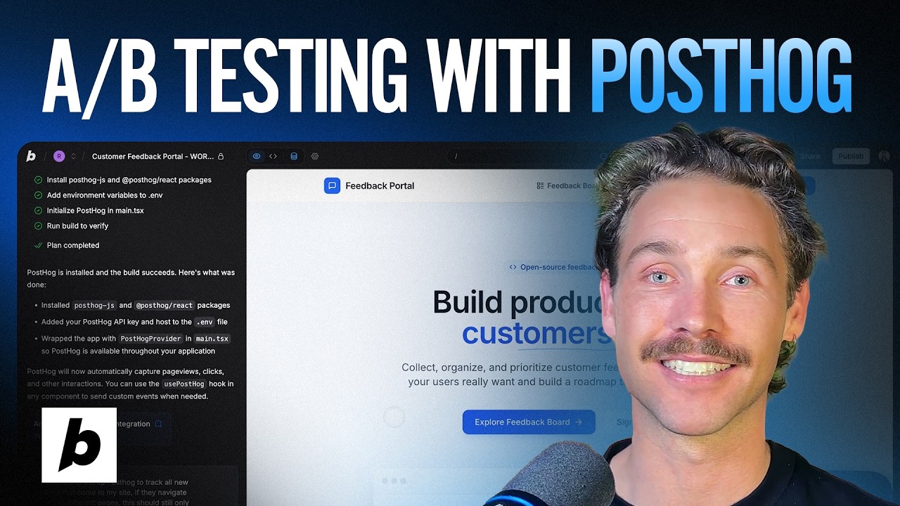 A/B Test your Landing page in Bolt.new