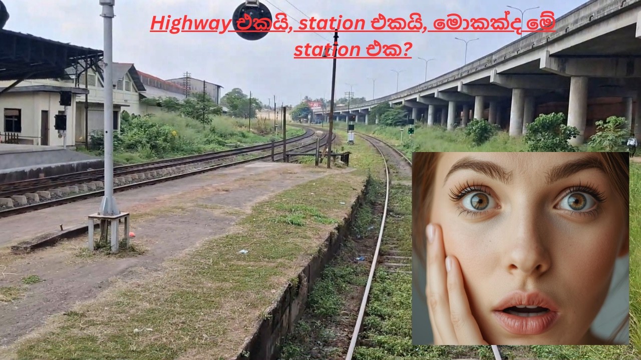 Highway එකයී, Station එකයි, මොකක්ද මේ Station එක? #railway #srilanka #station #trending