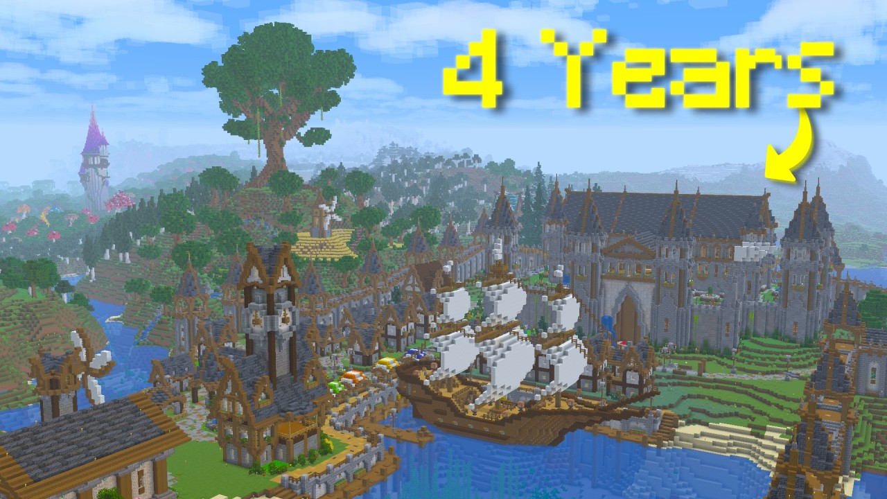I Survived 4 YEARS in Minecraft Hardcore! (World Tour)