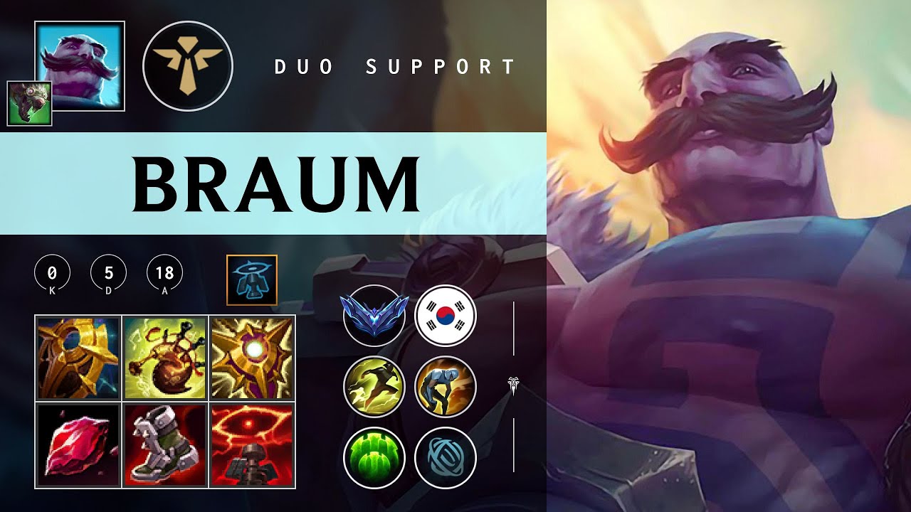Braum Support vs Rakan - KR Diamond Patch 26.02
