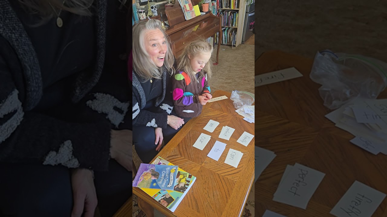 Teaching a child with Down Syndrome to read! #teachingreadingtoachildwithdownsyndrome#downsyndrome