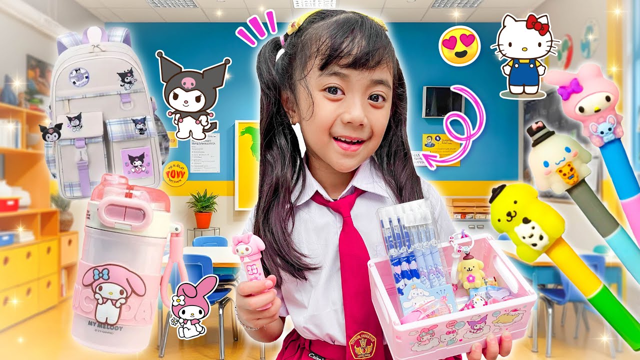SAMANTHA BELANJA ALAT SEKOLAH SERBA SANRIO | KOMPILASI VIDEO