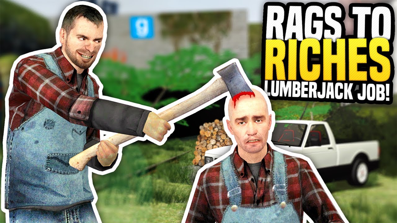 ЗАРАБАТЫВАЙТЕ ДЕНЬГИ РАБОТОЙ ДРОВЕЗА - Gmod DarkRP | Из грязи в князи #2 (Ролевая игра дровосека)