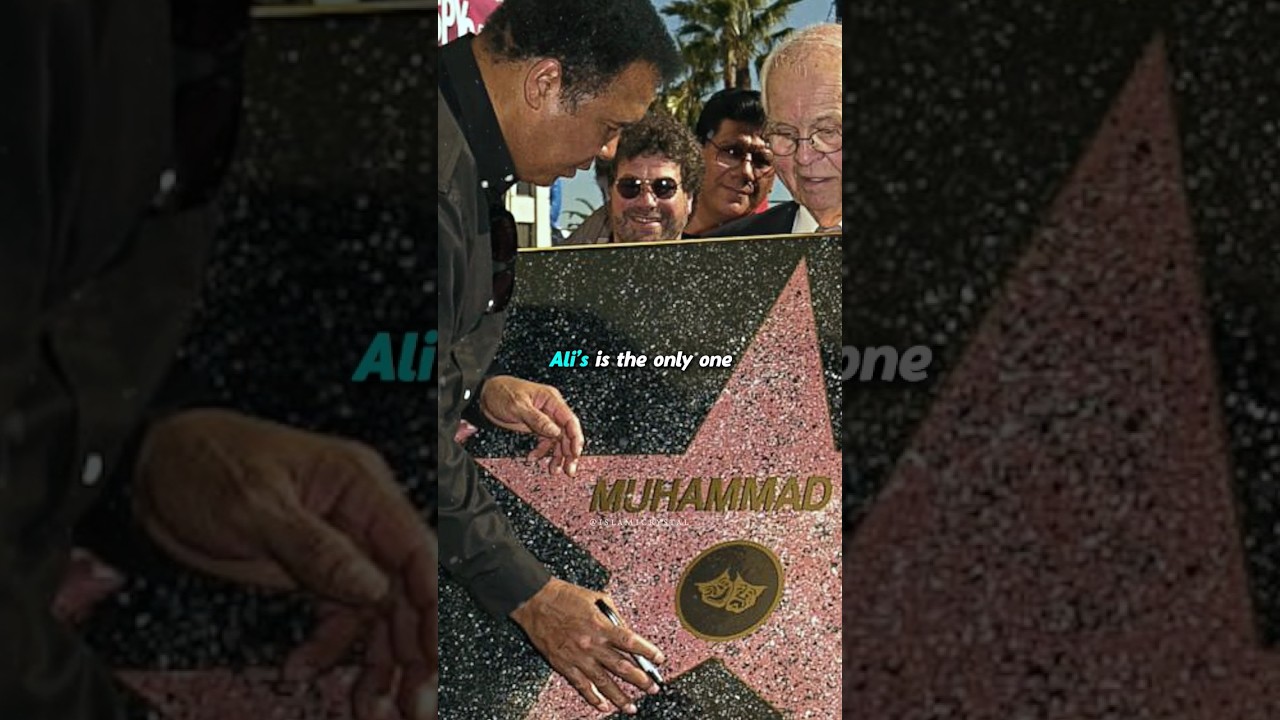 Why Muhammad Ali's Star is embedded in the wall instead of the ground?