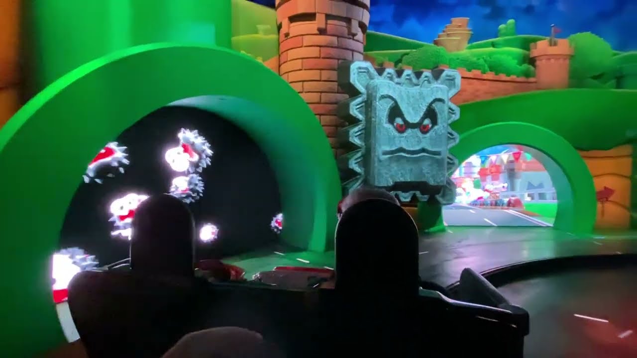 Mario Kart: Bowser’s Challenge | Universal Studios California | Test Drive Onboard