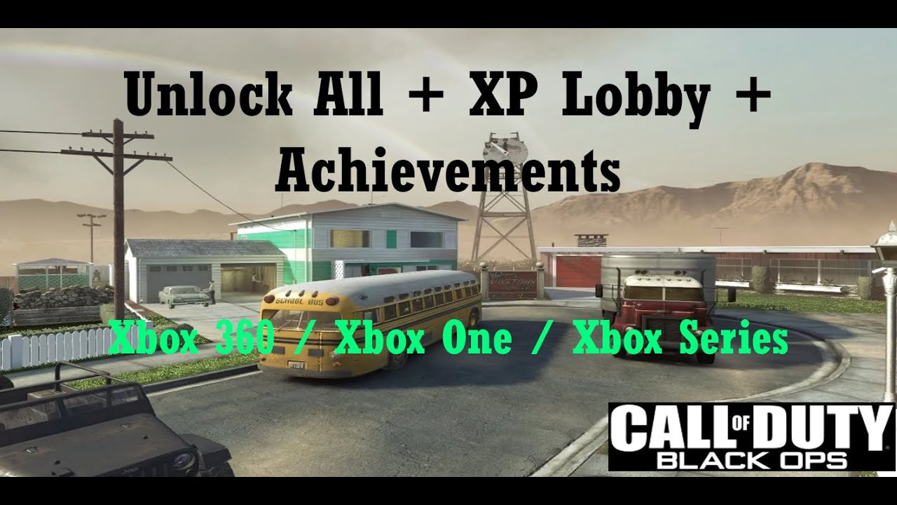 Call of Duty Black Ops | XP Lobby + Unlock All + Achievements | Xbox 360 / Xbox One / Xbox Series