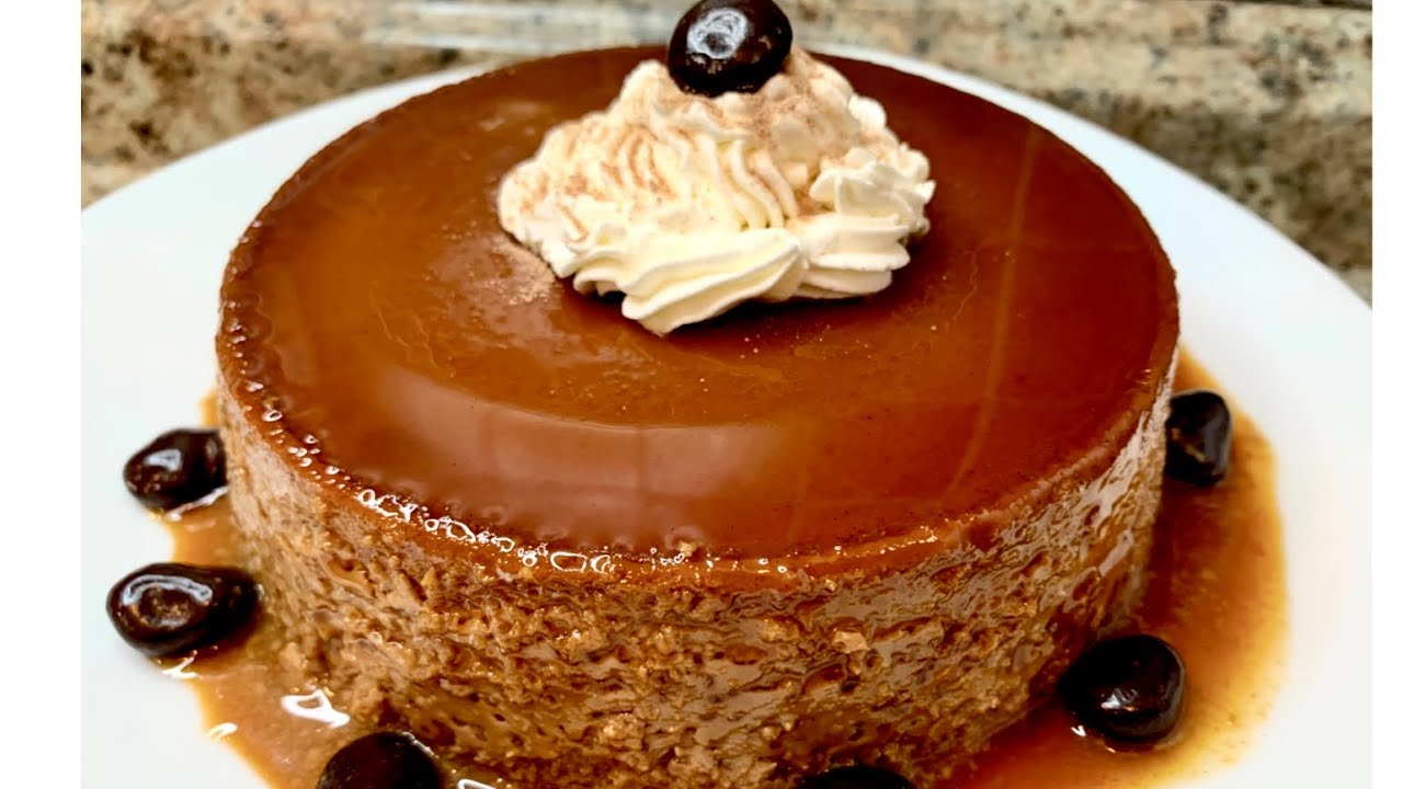 COMO HACER FLAN de Moca (Flan de cafe con chocolate) How to make mocha flan- FLAN SIN HORNO