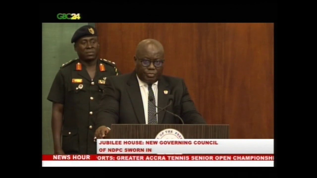 President Akufo-Addo swears in NDPC Board