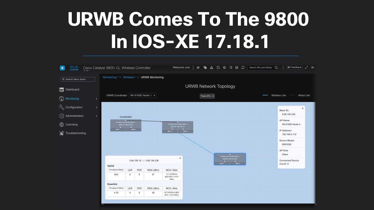 Episode 65: URWB Comes To The 9800 In IOS-XE 17.18.1
