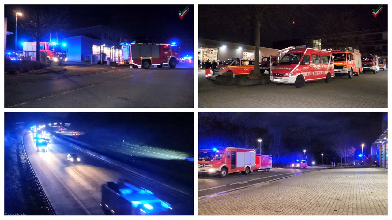 2023 12 26 - Überörtlicher Großeinsatz: 28 Fahrzeuge auf dem Weg zur Deichsicherung nach Hamm
