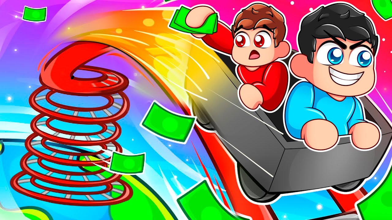 Probando la Montaña Rusa INFINITA de Roblox!