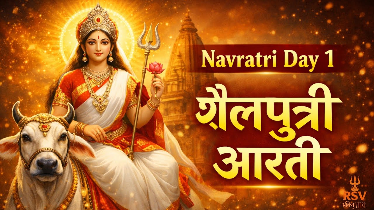 Maa Shailputri Aarti 🙏 | Navratri Day 1 Aarti 2026 | Jai Shailputri Mata | Durga Aarti Hindi