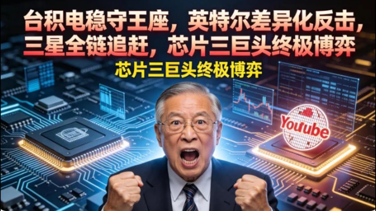 台積電 vs 英特爾 vs 三星 3 奈米 + 先進封裝 晶片霸權終局之戰