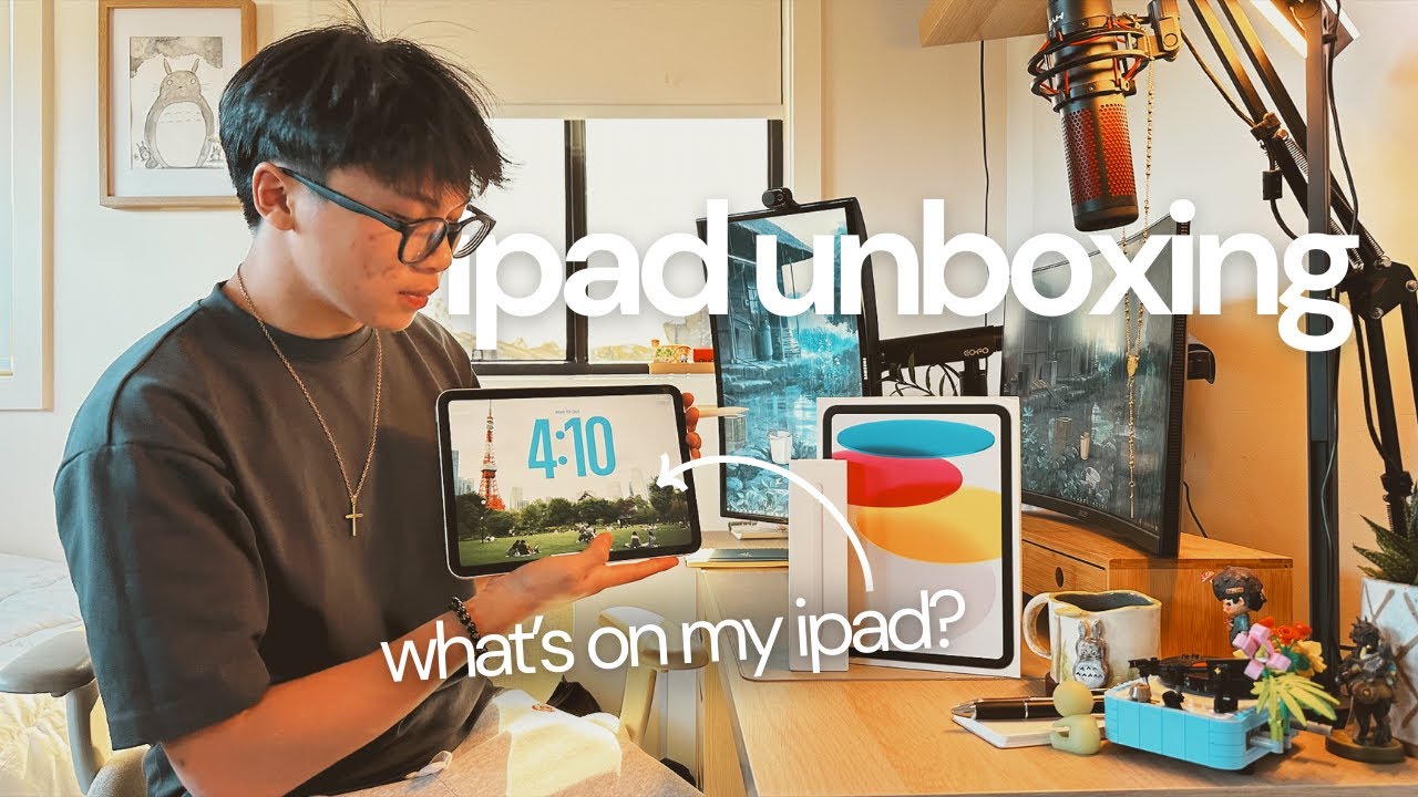 🌱📁&nbsp;студенческий видеоблог: распаковка iPad A16 и Apple Pencil &mdash; что есть на моем iPad + обзор!