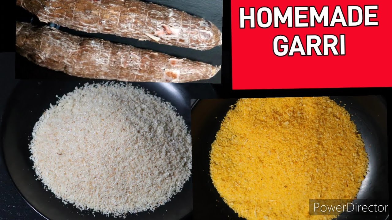 Two Ways To Process Cassava Into  Garri  In Nigerian from Scratch For The Bignners #garri #eba
