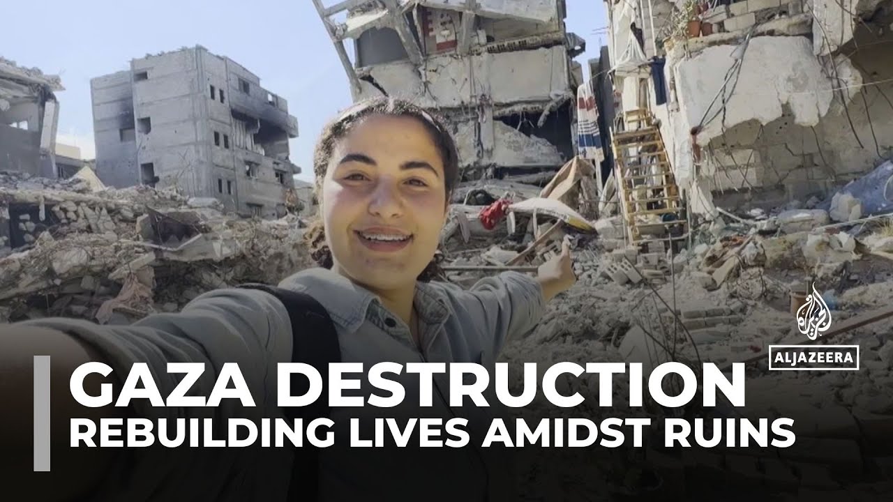 Palestinian journalist Bisan Owda documents the destruction in Gaza