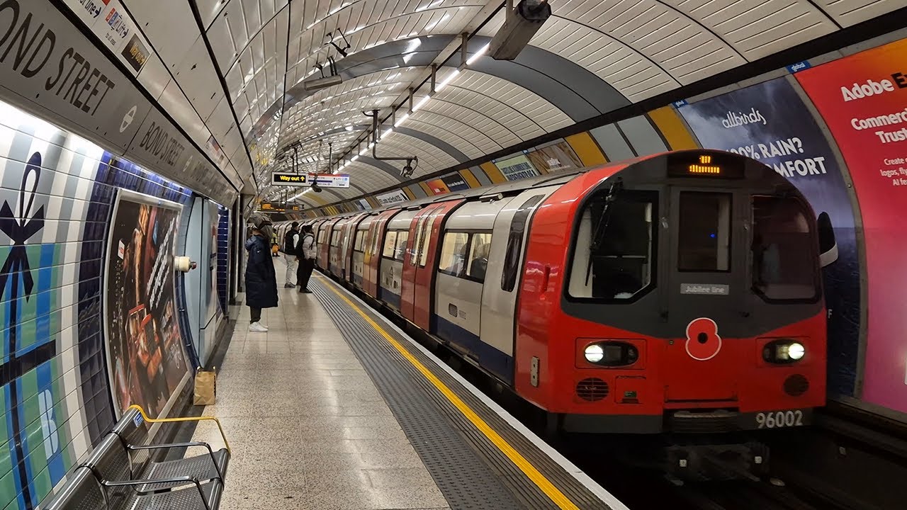 London Underground Jubilee Line 1996 Stock Trains (01 November 2025)
