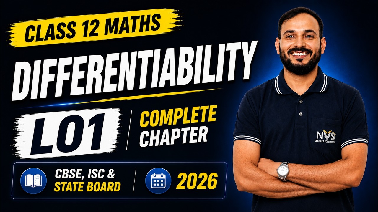 Differentiability Class 12 Maths | L01 | Complete Chapter | NCERT 2026