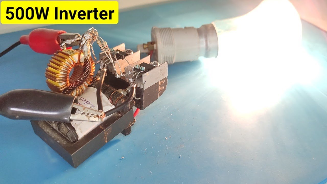 How to Make Inverter using ATX Transformer 500w 12v to 220v || Inverter