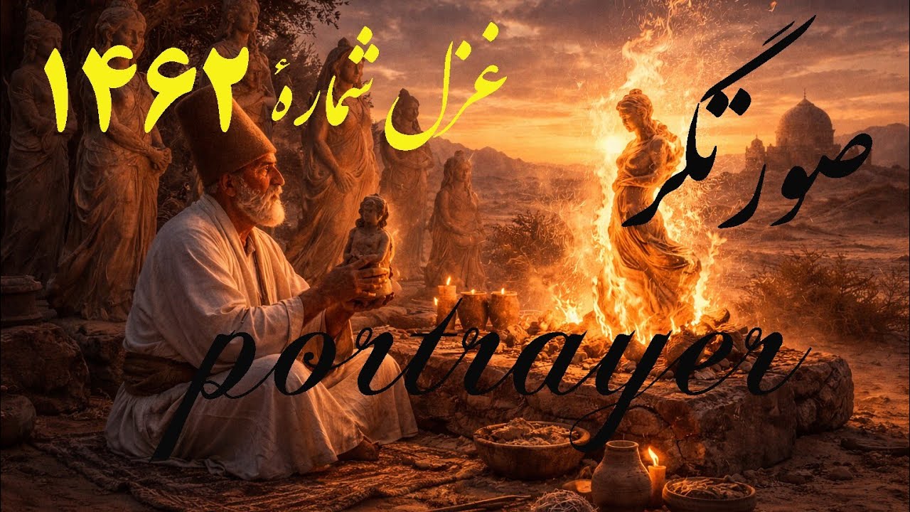 Portrayer | صورتگر، غزل شماره 1462#darkcountry #ai_music #rumi #persianmusic #music  #remix #song