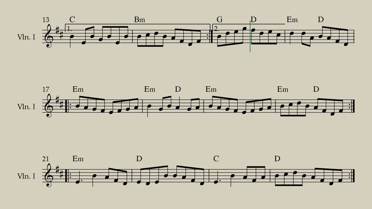 The Morning Dew (melody and chords)