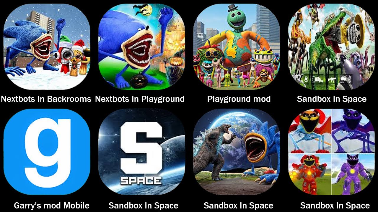 Nextbots In Backrooms,Garry's mod Mobile,Playground mod,Sandbox In Space