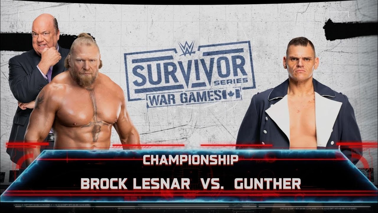 WWE 2K25 Brock Lesnar vs Gunther
