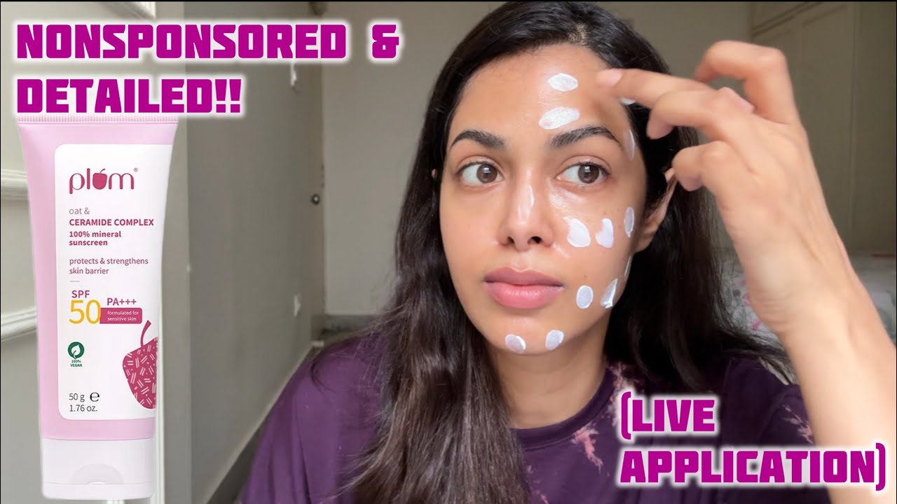 PLUM MINERAL SUNSCREEN review! Nonsponsored and detailed!!