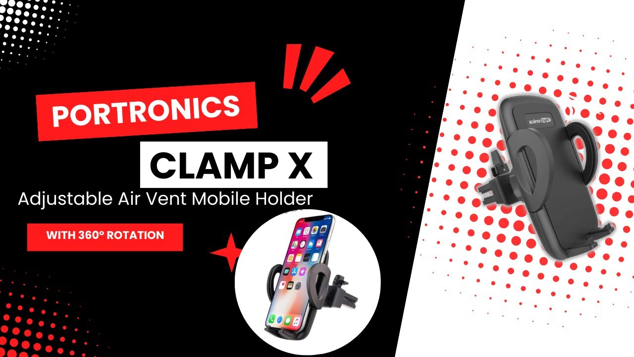 Portronics Clamp X | Car Air Vent Mobile Holder | Review | Demo