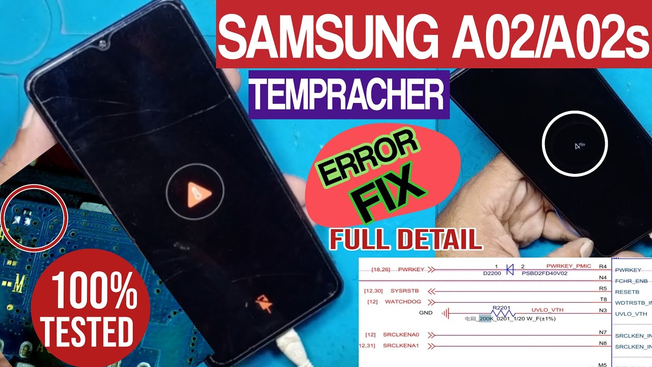 Samsung A02 ( A022F & A025F ) Changing Show Temperature Repair / Samsung A02 Temperature problem fix
