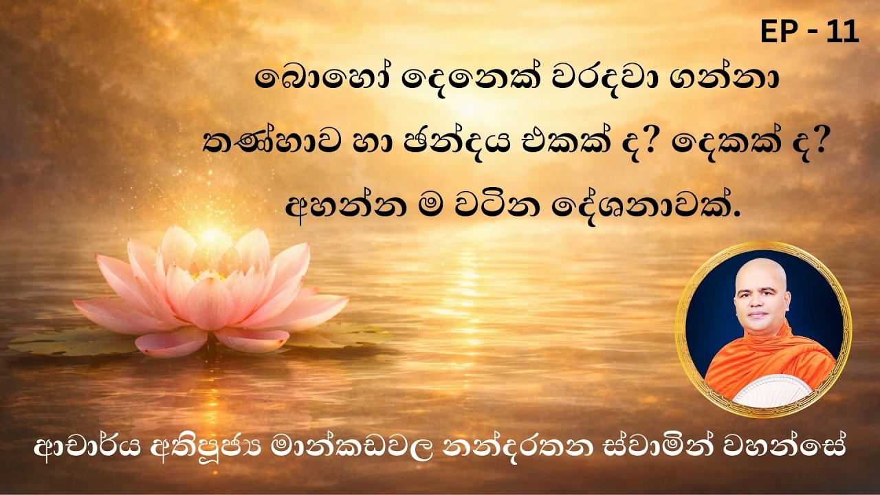 තණ්හාව හා ඡන්දය අතර සත්‍ය වෙනස | Craving vs Wholesome Desire – The Real Difference