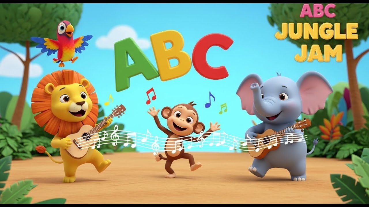 ABC Jungle Jam | Fun Alphabet Song for Kids 🐒🦁