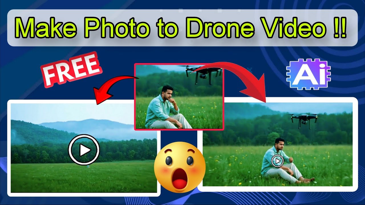 ফটো দিয়ে ড্রোন ভিডিও বানান |😲 Flow Ai drone video| Photo to Drone Shot Tutorial...